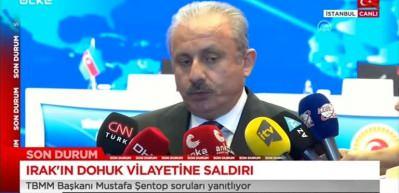 TBMM Başkanı Şentop, Duhok hakkında konuşuyor
