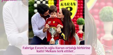 Fahriye Evcen'in oğlu Karan ortalığı birbirine kattı!