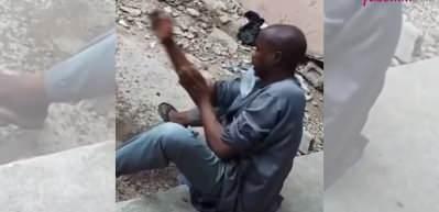 İman varsa imkanda vardır! Bir damla su ile abdest aldı...