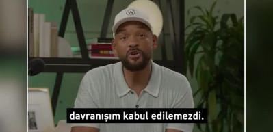 Will Smith'ten beklenen &ouml;z&uuml;r geldi! &Ccedil;ok pişmanım...