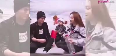 Babasının annesine şişe vurduğunu g&ouml;ren k&uuml;&ccedil;&uuml;k &ccedil;ocuğun tepkisi!