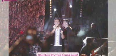 Oğuzhan Koç hayranlarını yağmur altında bıraktı!