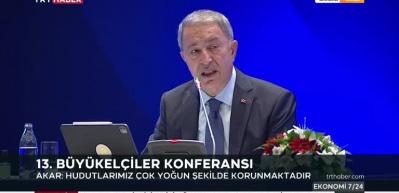 Bakan Hulusi Akar Suriye operasyonu hakkında "Bizim tek amacımız hudutlarımızı ve vatandaşlarımızı korumak" dedi