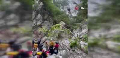 Dünyanın en derin kanyonunda amatör dağcılar mahsur kaldı! O anlar kamerada