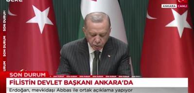 Cumhurbaşkanı Erdoğan: Filistin davasında desteğimizi en g&uuml;&ccedil;l&uuml; şekilde s&uuml;rd&uuml;r&uuml;yoruz