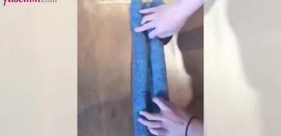 Küçük bir havludan oyuncak ayı fikri!