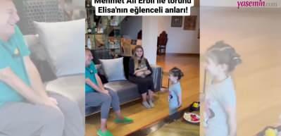 Mehmet Ali Erbil'in torunu ile eğlenceli anları! Sosyal medyaya damga vurdu