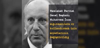 Muharrem İnce'den akıllara zarar e-Devlet&rsquo;te ad soyadı değişikliği iddiası