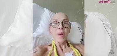 Kanser tedavisi g&ouml;ren Billur Kalkavan bir deri bir kemik hali kaldı