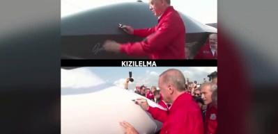 "&Ccedil;ılgın T&uuml;rkler" yaptı... Başkan Erdoğan Bayraktar Kızılelma ve H&uuml;rjet'i İmzaladı