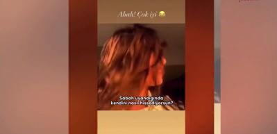 Gecenin Ucunda'nın yıldızı Neslihan Atag&uuml;l'den 'Doğdu g&uuml;neşim' paylaşımı!