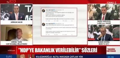 'HDP'ye bakanlık vaadi' krizi b&uuml;y&uuml;yor! G&uuml;rsel Tekin'den rest: Kim bana had bildirecek?
