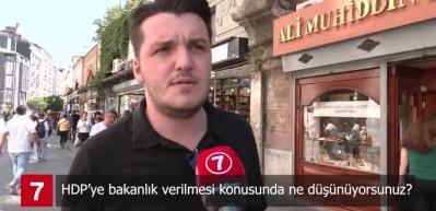 HDP'ye bakanlık verilmesi konusunda halk ne d&uuml;ş&uuml;n&uuml;yor? İşte sokağın nabzı haber7'de...