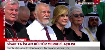  Sisak'ta İslam K&uuml;lt&uuml;r Merkezi a&ccedil;ıldı! Cumhurbaşkanı Erdoğan'a onur &ouml;d&uuml;l&uuml; verildi...