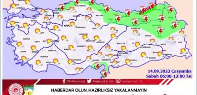 Meteoroloji uyardı: 3 b&ouml;lgede sağanak!