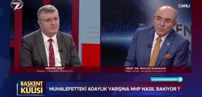 MHP Genel Başkan Yardımcısı Mevl&uuml;t Karakaya "6'lı masadaki HDP &ccedil;ıkmazından bahsetti"