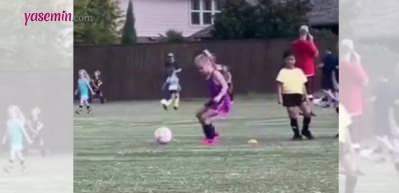 Taklalar atan k&uuml;&ccedil;&uuml;k kız sosyal medyada olay oldu!