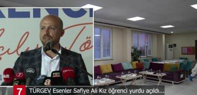 T&uuml;rgev Esenler Safiye Ali Kız &Ouml;ğrenci Yurdu A&ccedil;ıldı