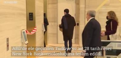 Anadolu'dan ka&ccedil;ırılan tarihi eserler ana vatana geri d&ouml;nd&uuml;
