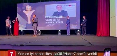 Altın Kayısı &Ouml;d&uuml;lleri'nde Yılın En İyi Haber Sitesi "Haber7.com" se&ccedil;ildi