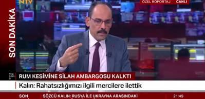 Cumhurbaşkanlığı S&ouml;zc&uuml;s&uuml; Kalın: ''Mi&ccedil;otakis'le planlanan bir g&ouml;r&uuml;şme yok''