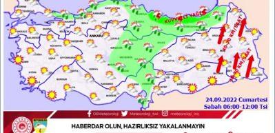 Dikkat! Meteoroloji uyardı! Bazı b&ouml;lgelere sağanak geliyor
