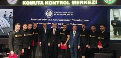 12,3 milyon adet captagon yakalayan g&uuml;mr&uuml;k muhafaza memurları &ouml;d&uuml;llendirildi!