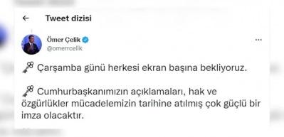 AK Parti'den tarihi çağrı! Ömer Çelik, 84 milyona çarşamba gününü işaret etti...