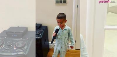 Alişan'ın &ccedil;ocuklarından 90'lar m&uuml;zik şov! Sosyal medyada herkesi g&uuml;l&uuml;msetti