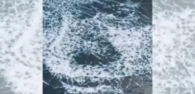 Camı kırarak sanat yaptı!