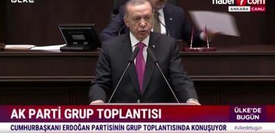 Başkan Erdoğan, partisinin TBMM Grup Toplantısı'nda konuşuyor!