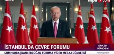 Cumhurbaşkanı Erdoğan, &ccedil;evre felaketleri konusunda bazı &uuml;lkeleri uyardı!