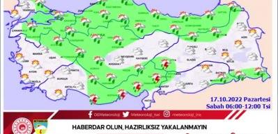 Meteoroloji uyardı, Marmara i&ccedil;in saat verdi!