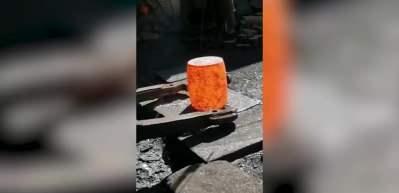 Tren tekerleği nasıl &uuml;retilir, sorusu bu video ile cevaplandı! Video bir anda viral hale geldi...