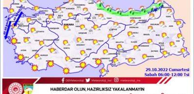 Meteoroloji'den &ouml;nemli uyarı! Hafta sonu i&ccedil;in uyarılarda bulundu...