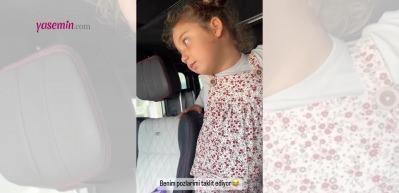 Berkay Şahin'in kızı Arya annesini taklit etti!