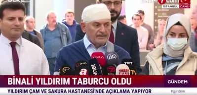Binali Yıldırım taburcu olduğu hastaneden a&ccedil;ıklamalarda bulundu!