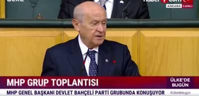 MHP Genel Başkanı Devlet Bah&ccedil;eli grup toplantısında konuştu!