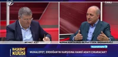 AK Parti Genel Başkanvekili Kurtulmuş "Kılı&ccedil;daroğlu son bir ka&ccedil; aydır adaylığı istediğini g&ouml;steriyor" dedi