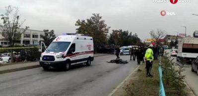 Bursa'da feci kaza: 14 yaşındaki &ccedil;ocuk bisikletten d&uuml;ş&uuml;p beton mikserinin altında kaldı!