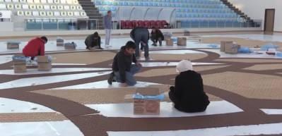 D&uuml;nyanın en b&uuml;y&uuml;k mozaik bisk&uuml;visi yapılıyor!