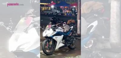 Motorcu kediyi görenlerden yorumlar: Acaba kedi nasıl ikna oldu?