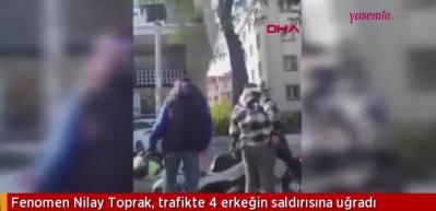 Nilay Toprak'ın arabasını parçaladılar! Trafik magandalarının o görüntüleri...