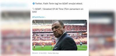 Twitter'dan Fatih Terim'e b&uuml;y&uuml;k onur