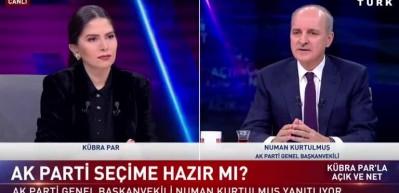 AK Partili Numan Kurtulmuş, Cumhurbaşkanı Erdoğan'ın masasındaki son anketi paylaştı