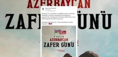 Başkan Erdoğan'dan "8 Kasım Azerbaycan Zafer G&uuml;n&uuml;" mesajı geldi...