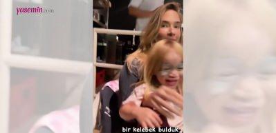 Müge Boz ve kızından eğlenceli 'kelebek' paylaşımı