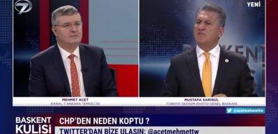 TDP lideri Mustafa Sarıg&uuml;l CHP'den neden ayrıldığını a&ccedil;ıkladı! İşte o a&ccedil;ıklamalar...