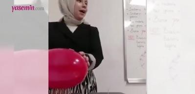 Basınç konusunu öğrencilerine öyle bir anlattı ki!