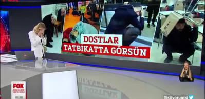 Patlama sonrası FOX TV'de G&uuml;lbin Tosun canlı yayında kahkaha attı! 